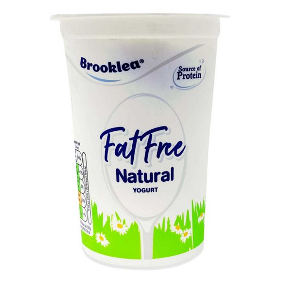 Brooklea Fat Free Natural Yogurt 500g