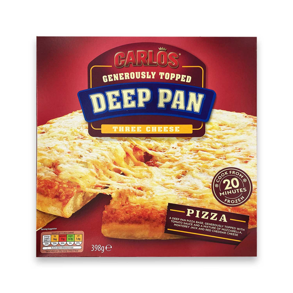 Carlos Generously Topped Deep Pan Three Cheese 400g