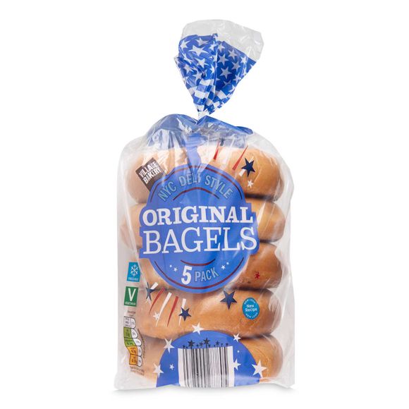 Village Bakery Original Bagels 425g/5 Pack