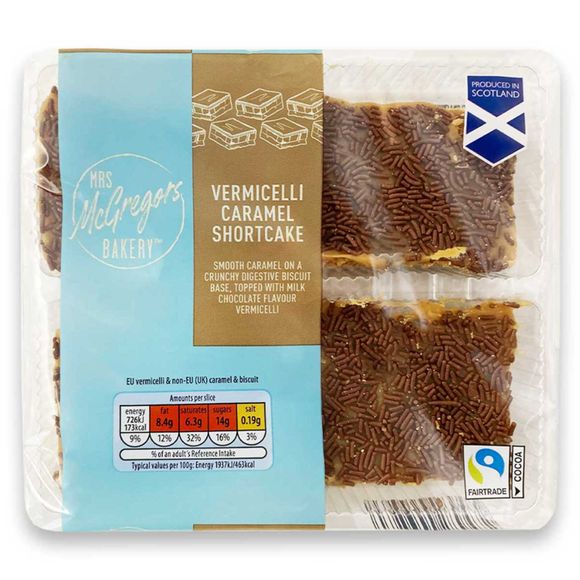 Mrs McGregor's Vermicelli Caramel Shortcake 150g