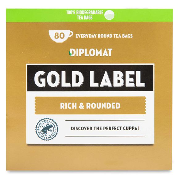 Diplomat Gold Label Tea Bags 250g/80 Pack