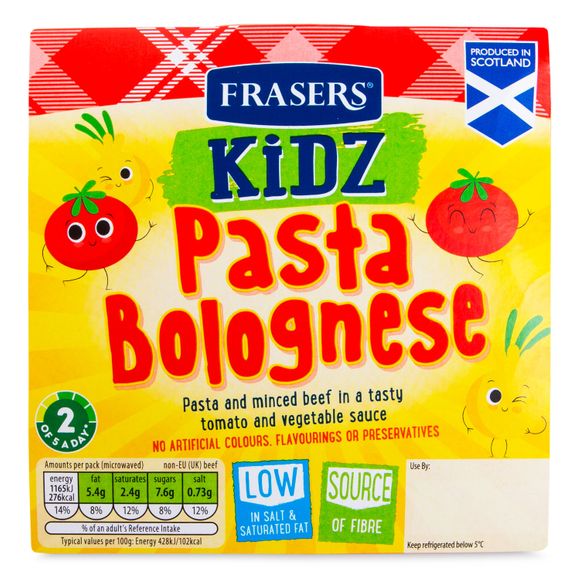 Frasers Kidz Pasta Bolognese 275g