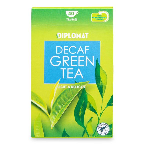 Diplomat Decaf Green Tea 76g/40 Pack