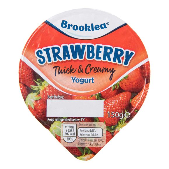 Brooklea Thick & Creamy Strawberry Yogurt 150g