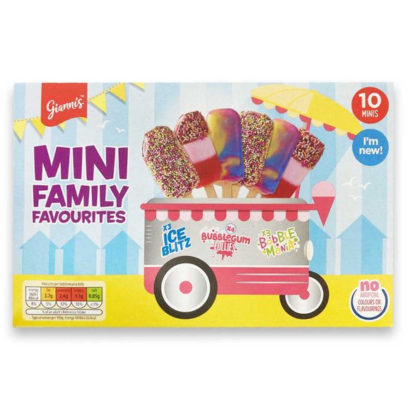 Gianni's Mini Family Favourite Ice Lollies 315g