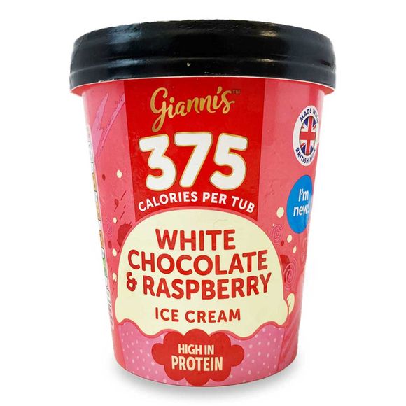 Gianni's White Chocolate & Raspberry Ice Cream 450ml