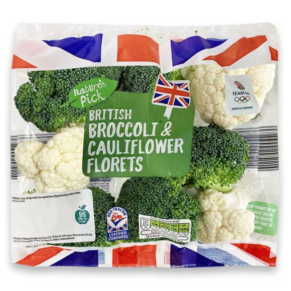 Nature's Pick Scottish Cauliflower & Broccoli Florets 400g