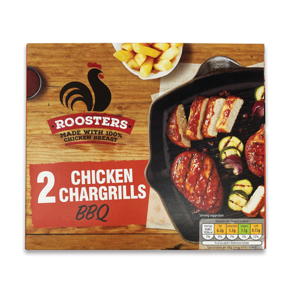 Roosters 2 Chicken Chargrills BBQ 170g