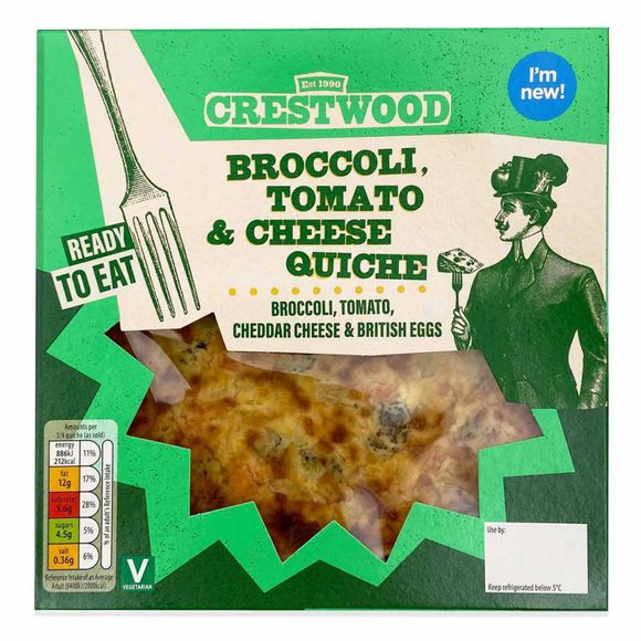 Crestwood Broccoli, Tomato & Cheese Quiche 400g