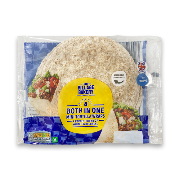 Village Bakery 8 Both In One Mini Tortilla Wraps 248g