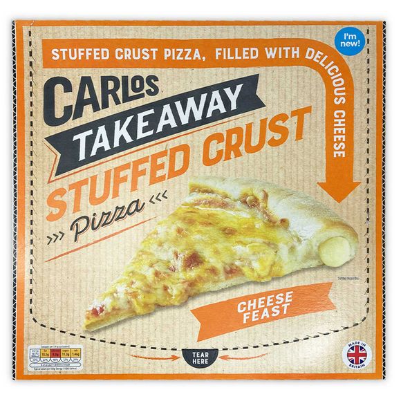 Carlos Takeaway Stuffed Crust Cheese Feast Pizza 670g