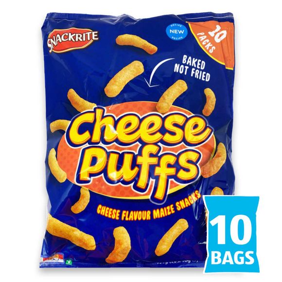 Snackrite Cheese Puffs Multipack 10 Pack