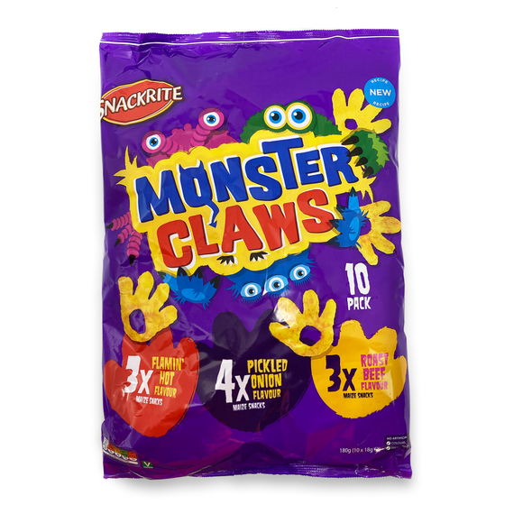 Snackrite Multipack Monster Claws 10x18g