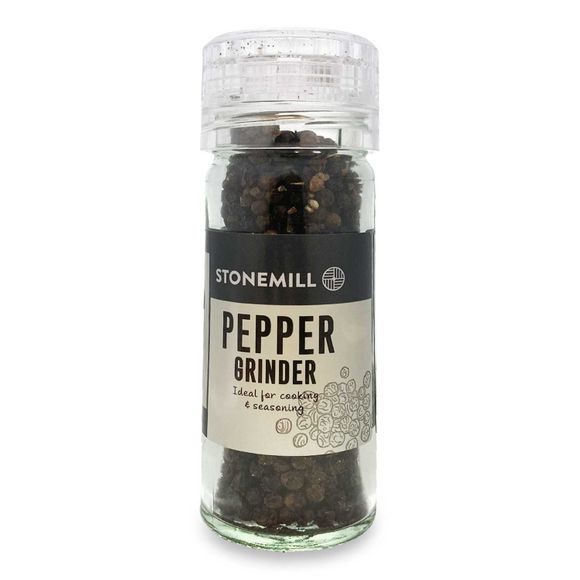 Stonemill Whole Black Peppercorn Grinder 50g