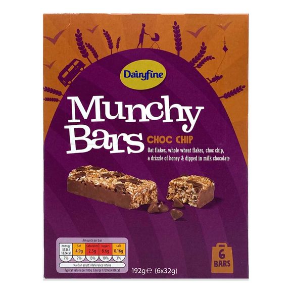 Dairy Fine Choc Chip Munchy Bars 5x32g