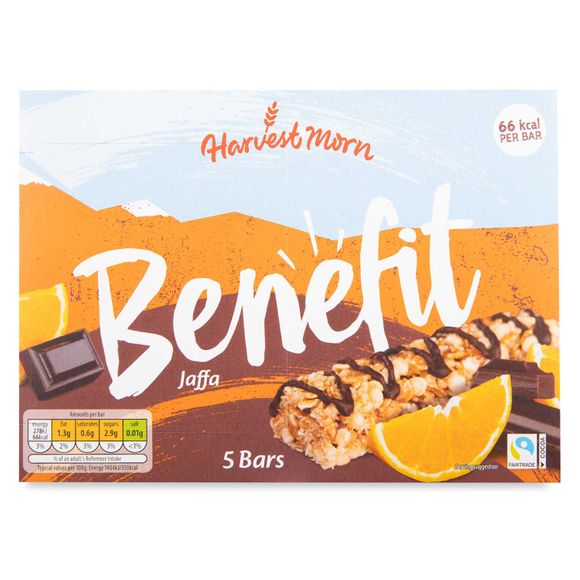 Harvest Morn Jaffa Benefit Bars 5x19g