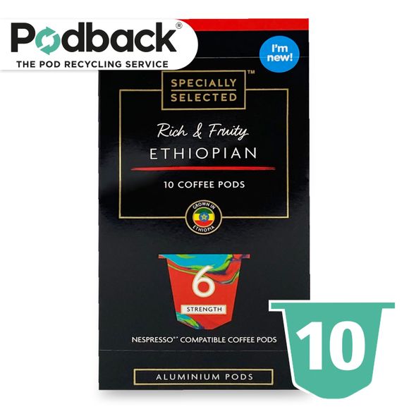 Specially Selected Ethiopian Coffee Pods 10 Pack