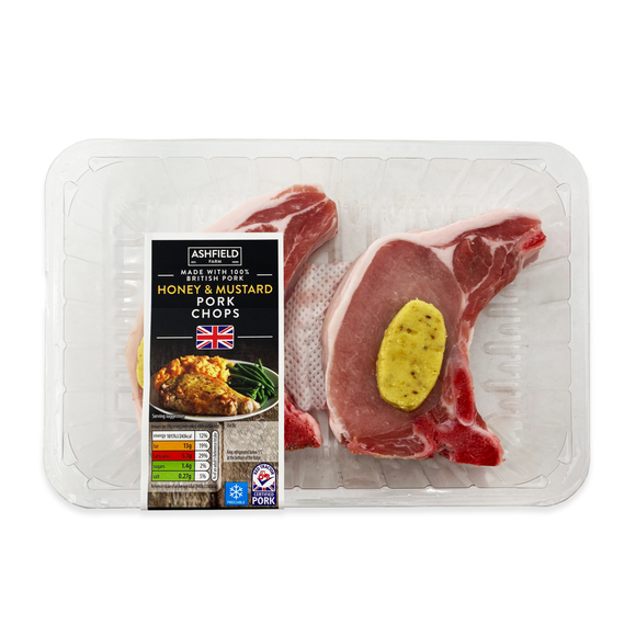 Ashfield Farm Honey & Mustard Pork Chops 480g