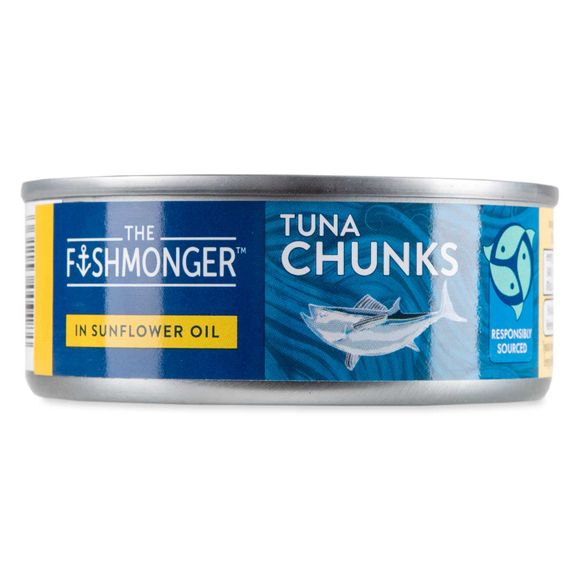 The Fishmonger Tuna Chunks In Sunflower Oil 145g (102g Drained)