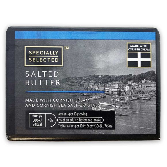 Specially Selected Cornish Butter With Cornish Sea Salt Crystals 250g