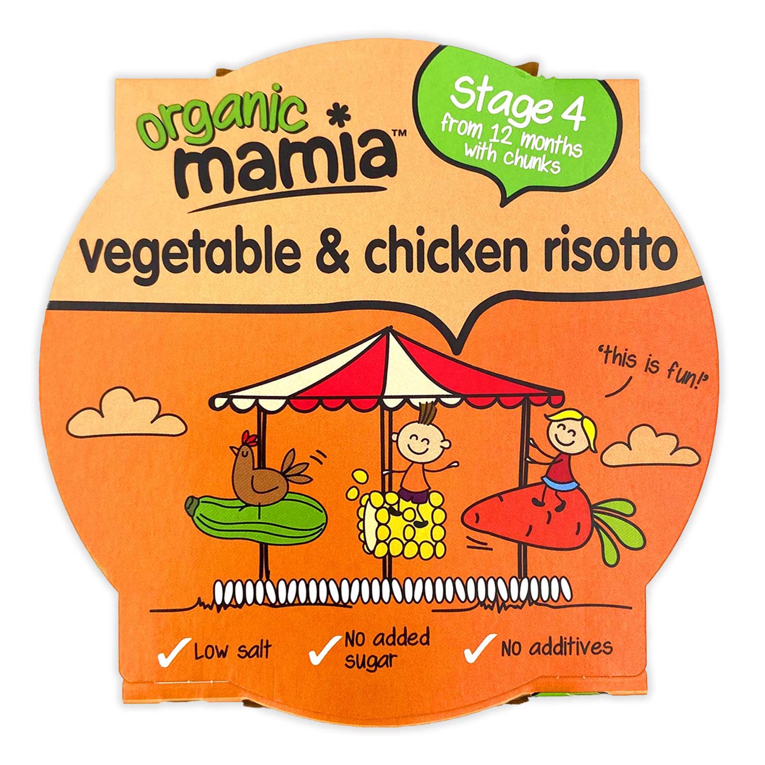 Mamia Organic Vegetable & Chicken Risotto 230g