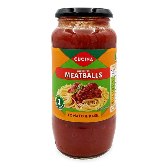 Cucina Tomato Basil Sauce For Meatballs 500g HelloSupermarket