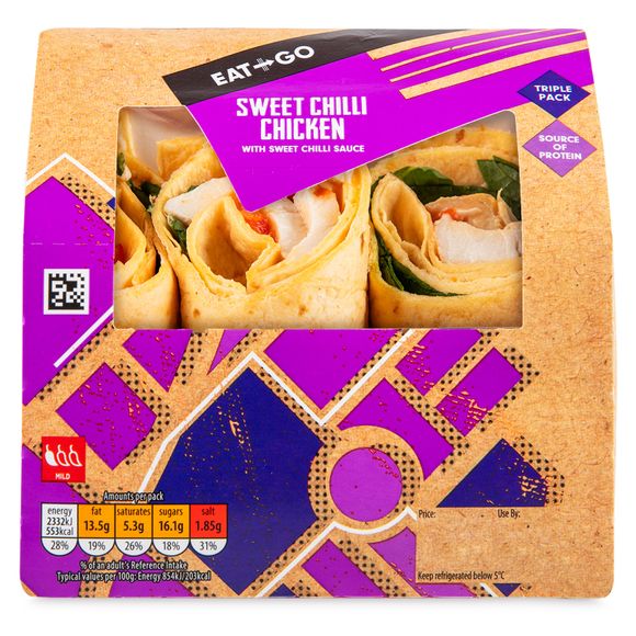 Eat & Go Sweet Chilli Chicken Wrap 273g