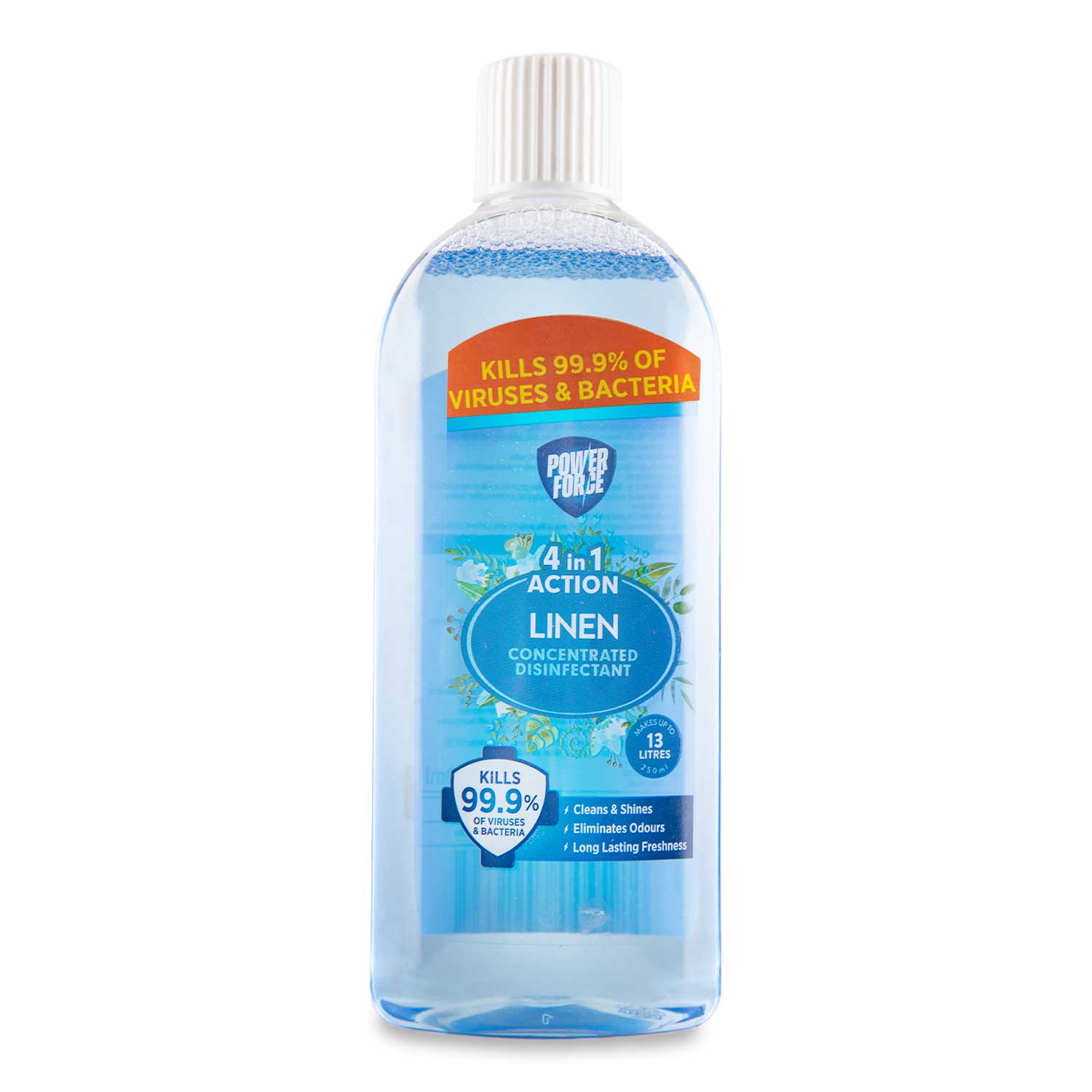 Powerforce 4 In 1 Action Concentrated Disinfectant Linen 250ml