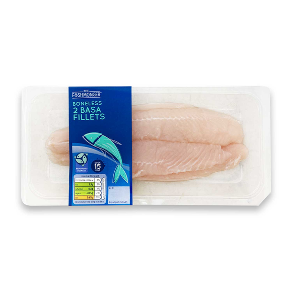 The Fishmonger 2 Boneless Basa Fillets 260g