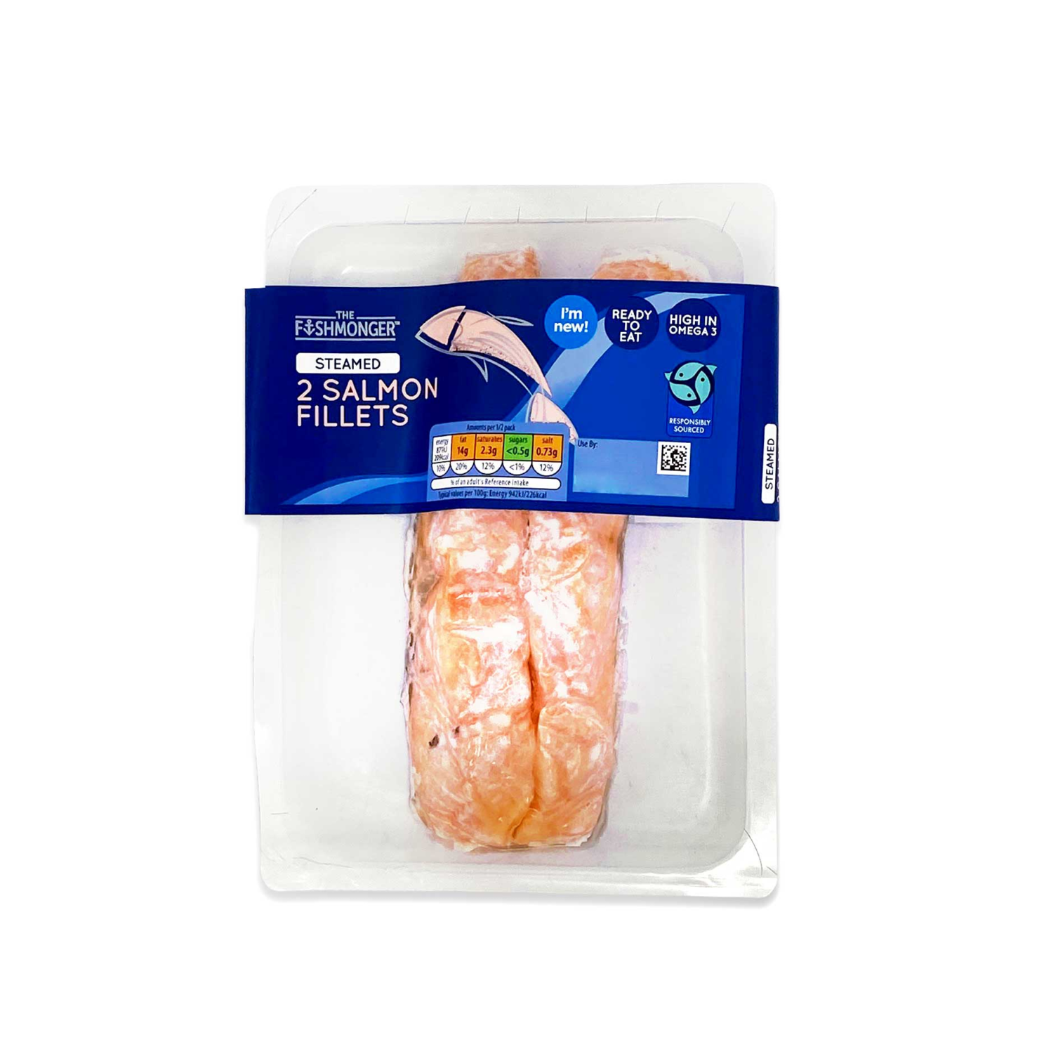 The Fishmonger 2 Steamed Salmon Fillets 185g