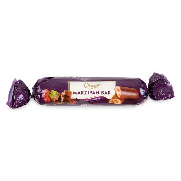 Choceur Marzipan Bar With Rum & Raisin 125g