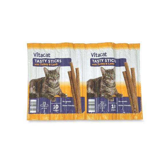 Vitacat Tasty Stick With Turkey & Lamb 10 Pack