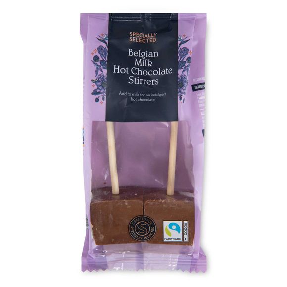 Specially Selected Belgian Milk Hot Chocolate Stirrers 60g