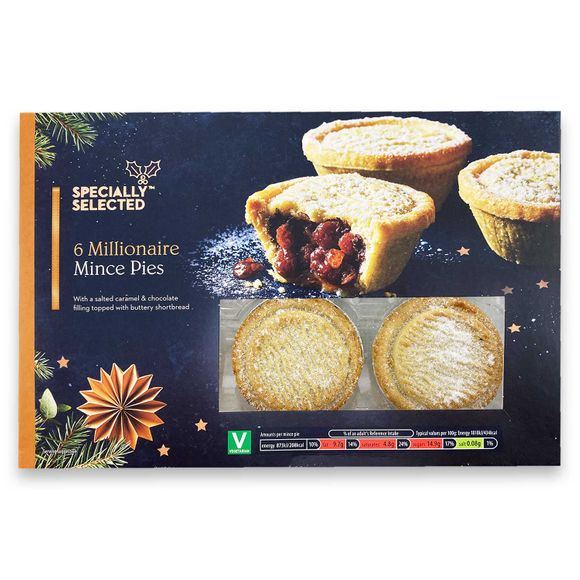 Specially Selected Millionaire Mince Pies 250g/6 Pack