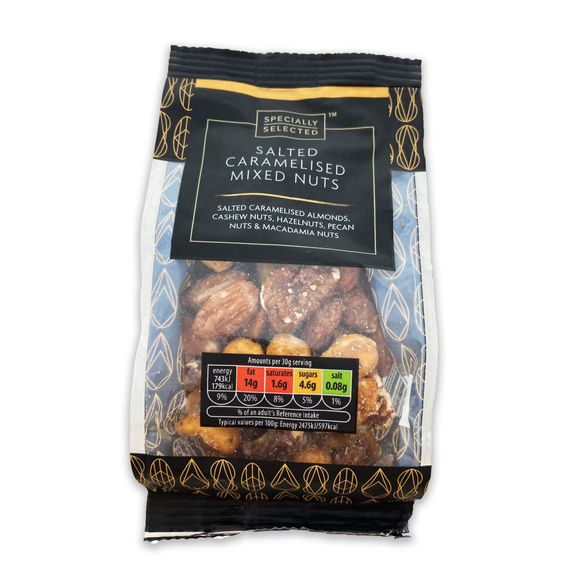 Specially Selected Salted Caramelised Mixed Nuts 170g