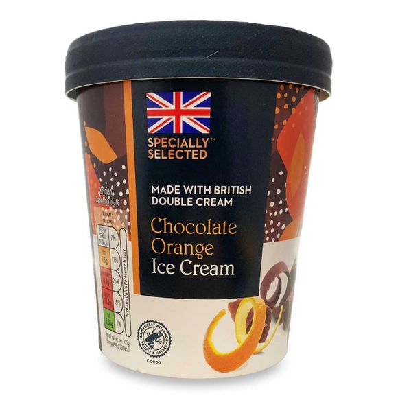 Specially Selected Deliciously Creamy Chocolate Orange Ice Cream 500ml