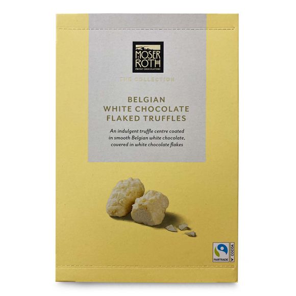 Moser Roth Belgian White Chocolate Flaked Truffles 150g