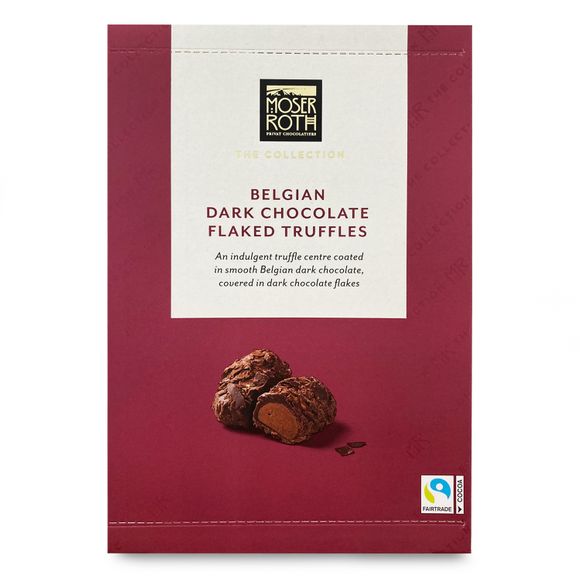 Moser Roth Belgian Dark Chocolate Flaked Truffles 150g