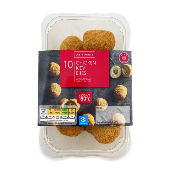 Let's Party 10 Chicken Kiev Bites 200g