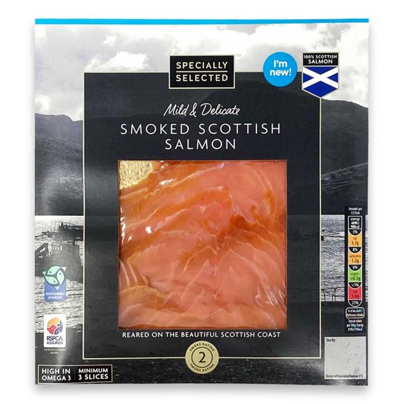 Specially Selected Mild & Delicate Scottish Smoked Salmon 100g