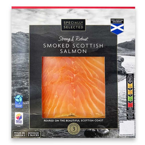 Specially Selected Strong & Robust Scottish Smoked Salmon 100g