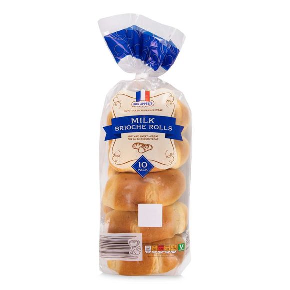 Bon Appetit! Milk Brioche Rolls 350g/10 Pack