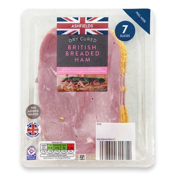 Ashfield Farm Dry Cured British Breaded Ham 120g