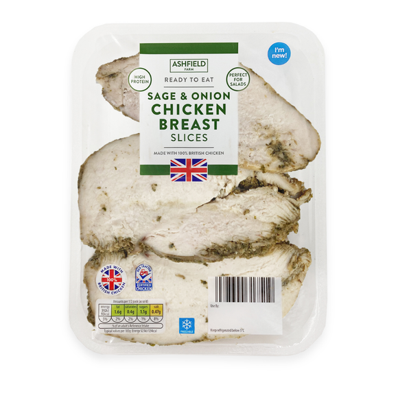 Ashfield Farm Sage & Onion Chicken Breast Slices 150g