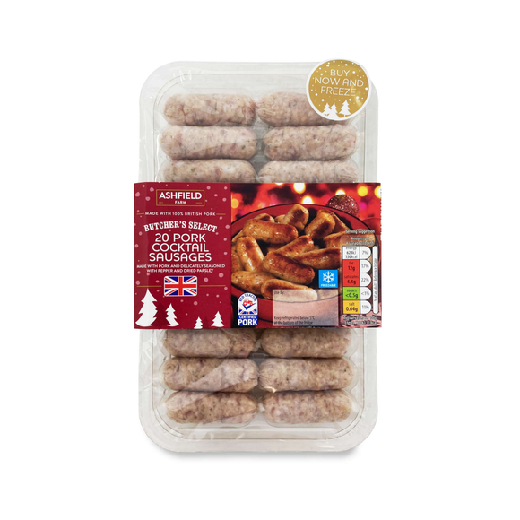 Ashfield Farm Cocktail Sausages 300g/20 Pack