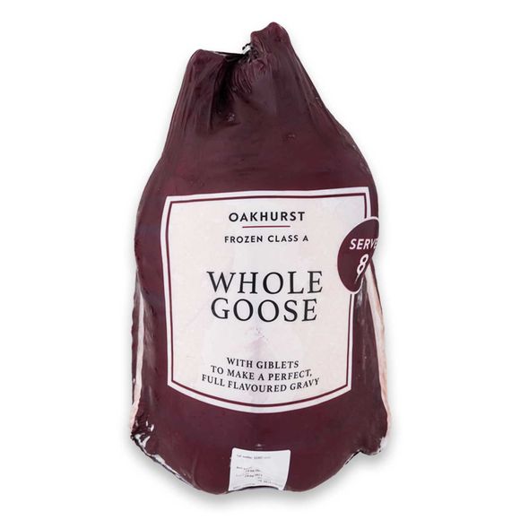 Oakhurst Frozen Class A Whole Goose With Giblets 4kg