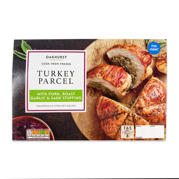 Oakhurst Turkey Parcel With Pork, Roast Garlic & Sage Stuffing 1400g