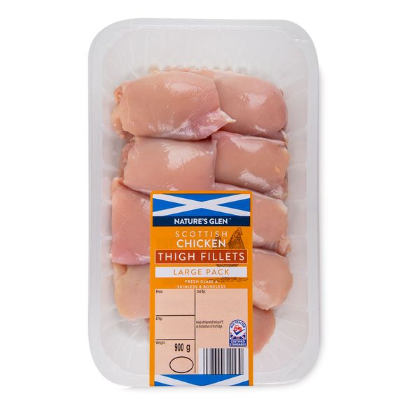 Nature's Glen Scottish Chicken Thigh Fillets 900g