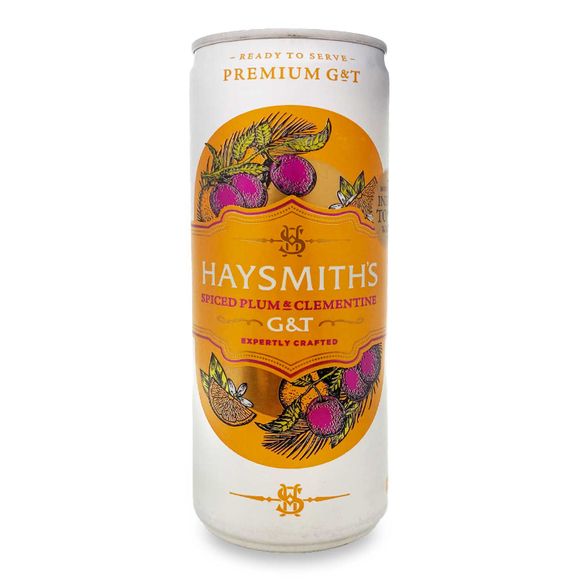 Haysmith's Spiced Plum & Clementine Gin With Natural Tonic 250ml