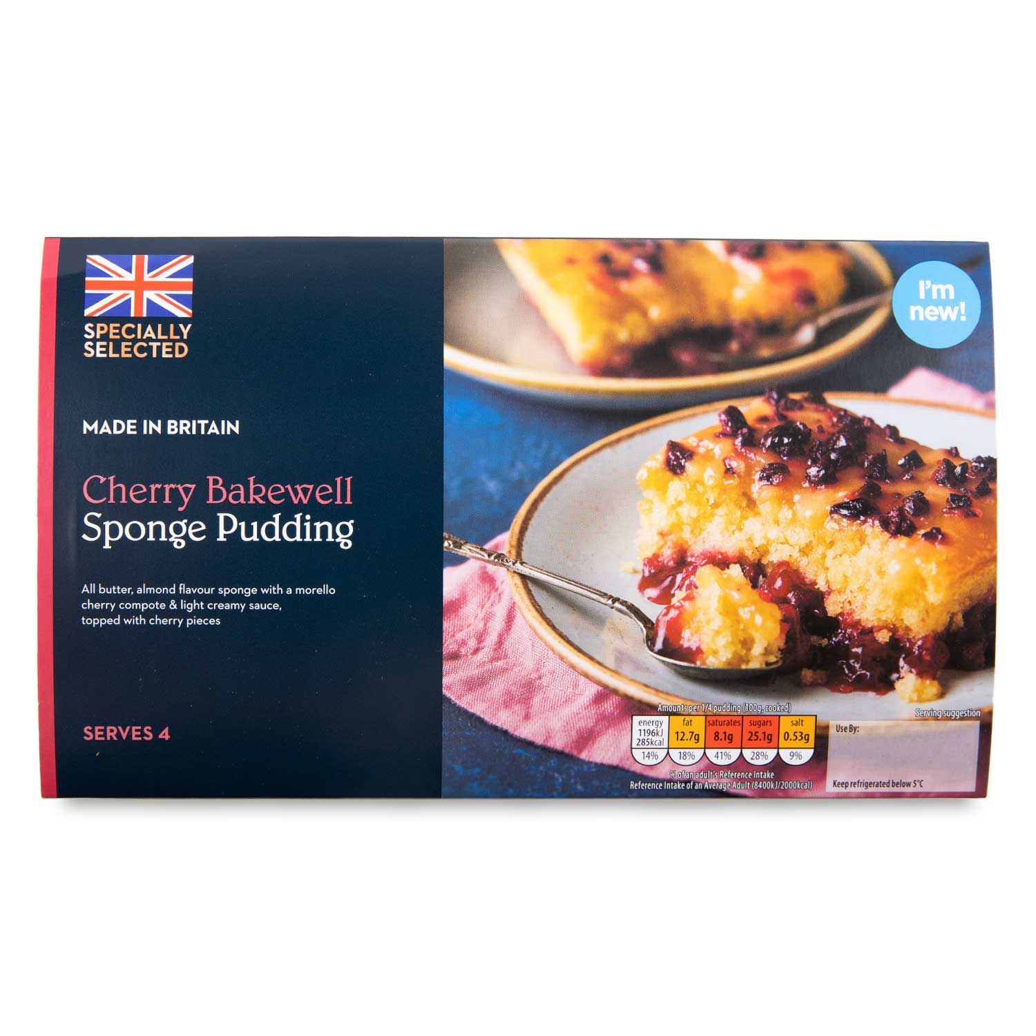 Specially Selected Cherry Bakewell Sponge Pudding 400g